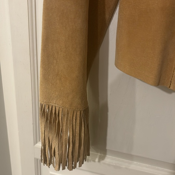 Mixit Fringe Suede/Leather Fringe Jacket size Large 😘 - Picture 4 of 12